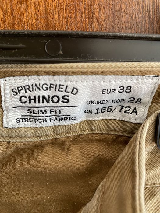 Calças formais bege Springfield
