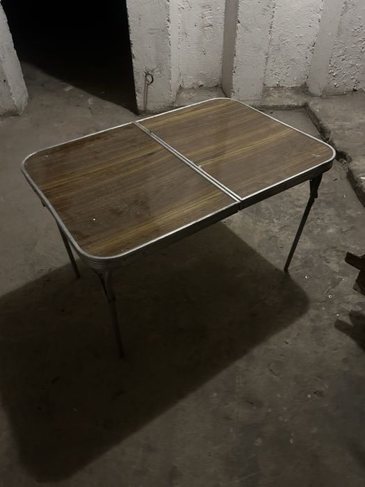 Stolik składany PRL turystyczny na ryby przenośny