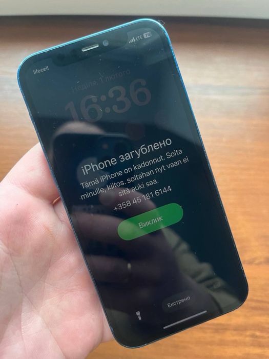 Iphone 12 64gb Blue passcod