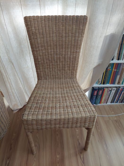 2 krzesła wiklinowe Ikea