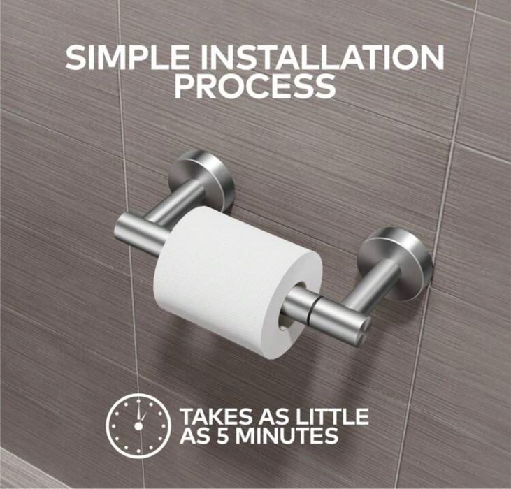 Suporte para papel higiénico em aço inoxidável para casas de banho