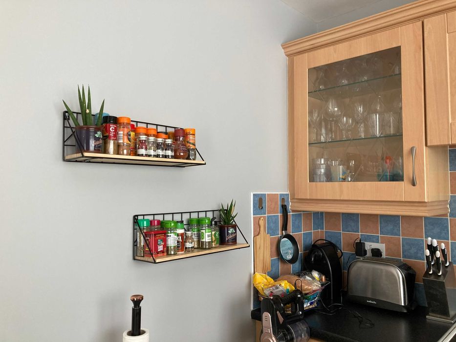 Loftowa dekoracja ścienna kwietnik dom 2 sztuki