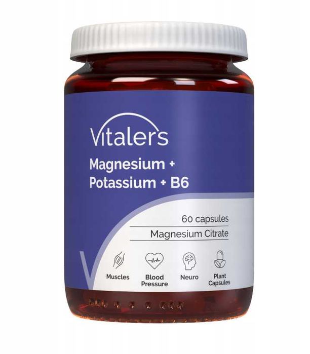 Магній калій B6 60 капсул Vitalers Mg K B6