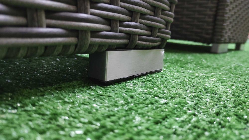 Zestaw Meble Ogrodowe 8 osób podwójny technorattan Szary