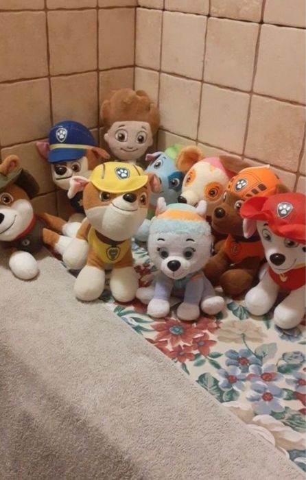 Psi Patrol cały skład 8 piesków i Rayder