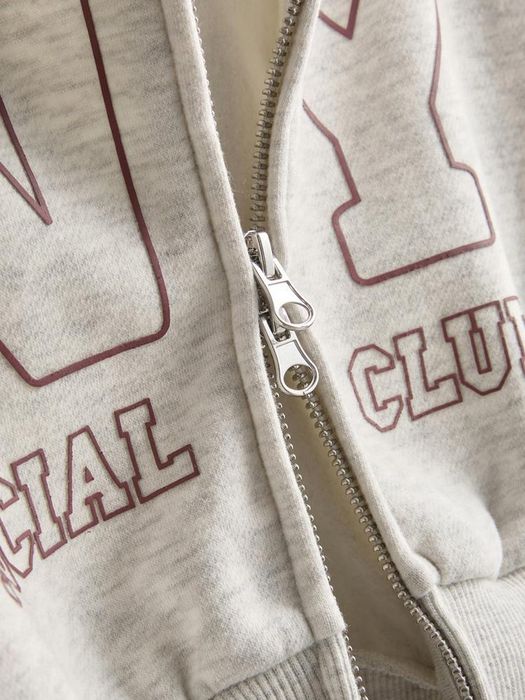 Кофта світшот худі фліс сірий меланж 134