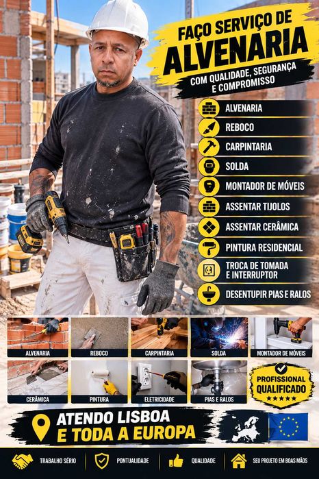 Serviço de obras em geral pintura remodelação alvenaria piso etc