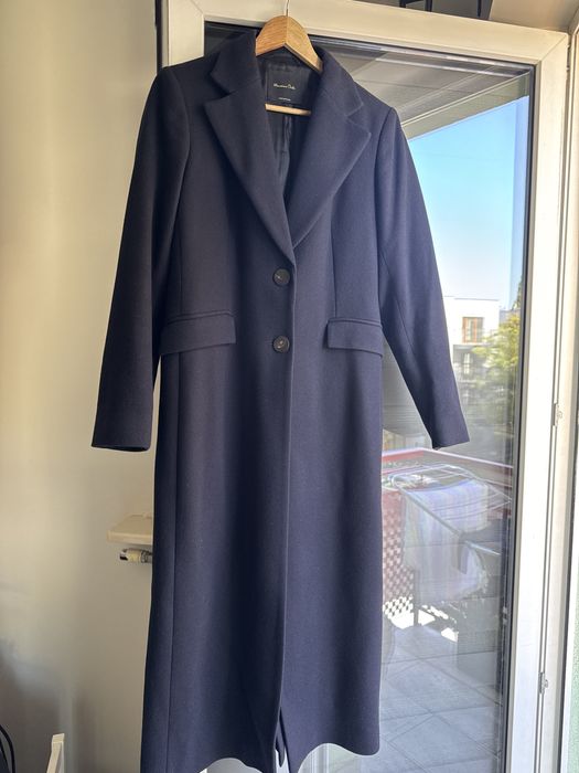Klasyczny płaszcz wełniany massimo dutti