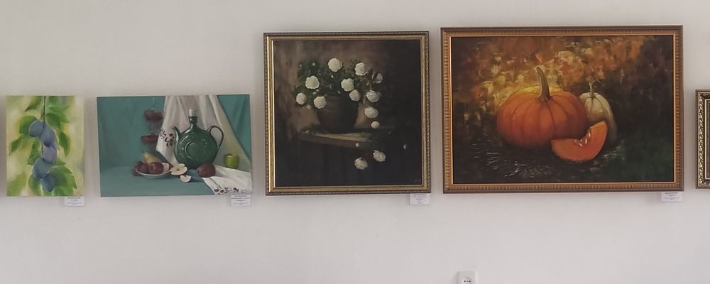 Картина олійними фарбами "Білі троянди"