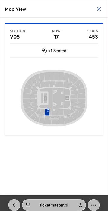 Bad Bunny Варшава 14 липня Official Platinum ticket квиток | ТОП місце