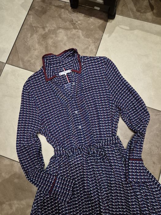 Rezerwacja Sukienka oryginalna damska długa Tommy Hilfiger