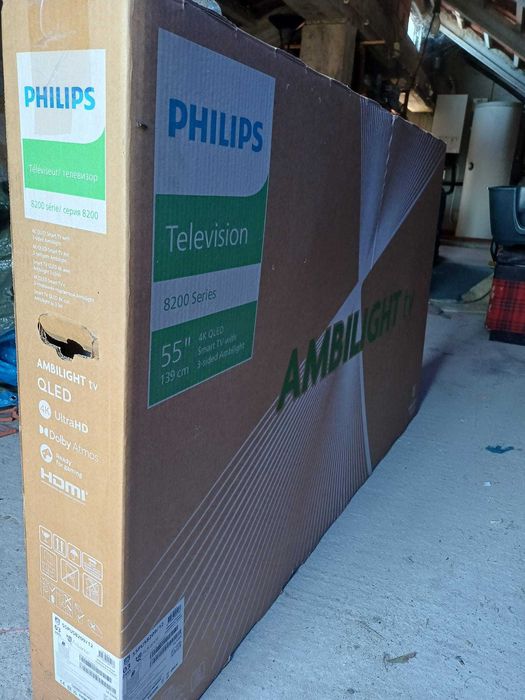 Philips Ambilight 55" 4K Smart TV (1 ano de uso) + Fatura + Caixa