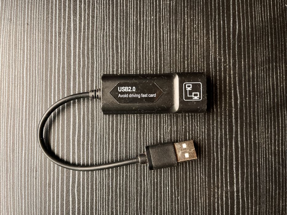 USB 2.0 to Ethernet - Мережевий адаптер Avold driving fast card 100Mbps, RJ45 Black