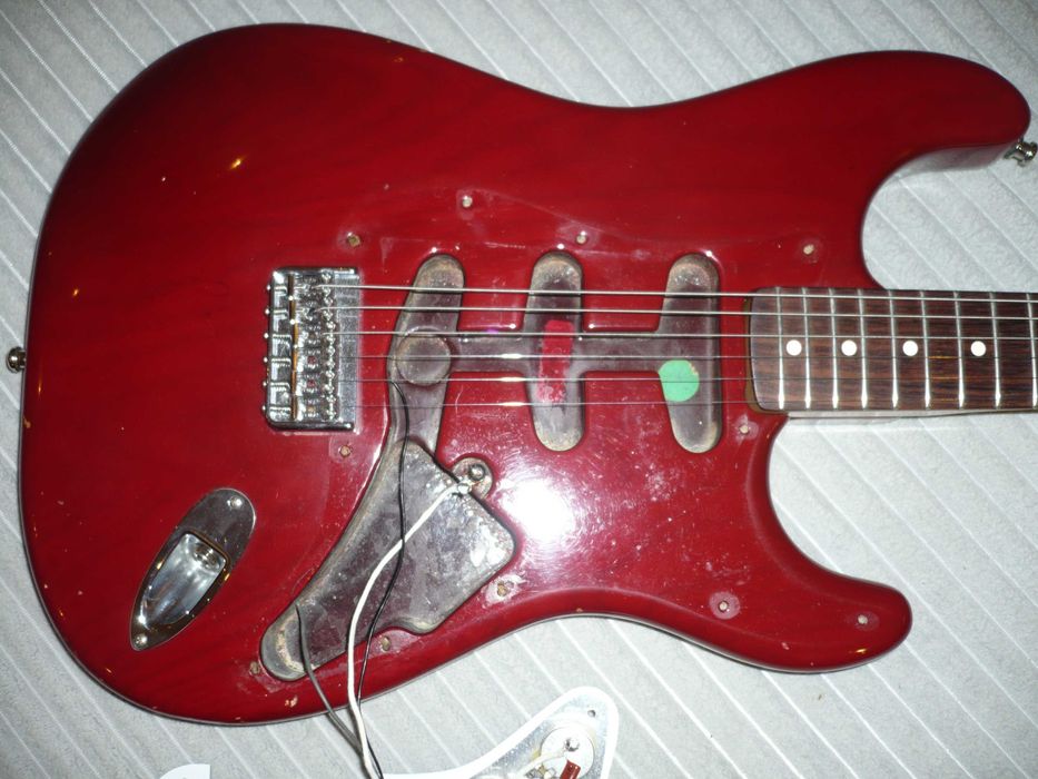 body korpus deska ash fender stratocaster 1979 cbs wine red