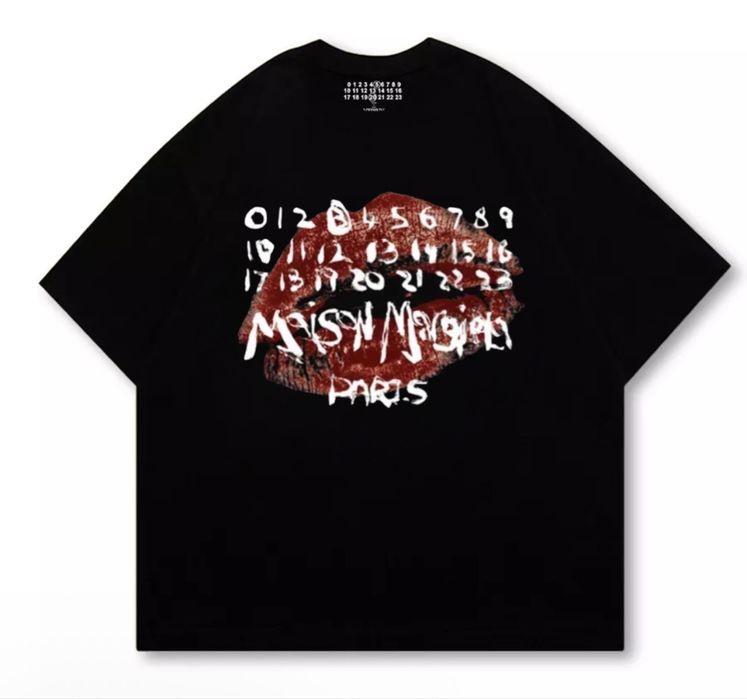 Футболки Maison Margiela Paris Logo унисекс мейсон марджела