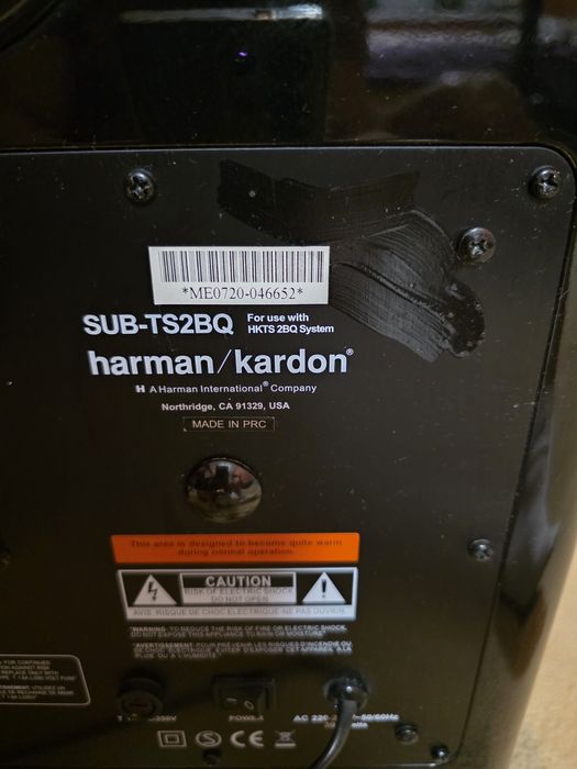 Zestaw stereo Herman Kardon amplituner HS2X0 + subwoofer  i głośniki.