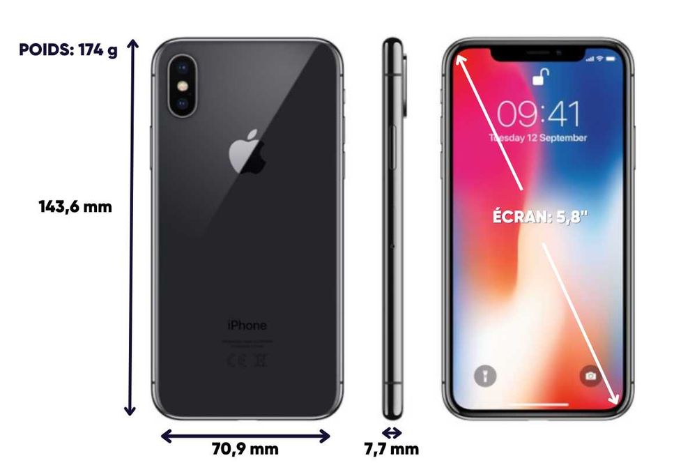 Iphone x 256gb como novo + bateria