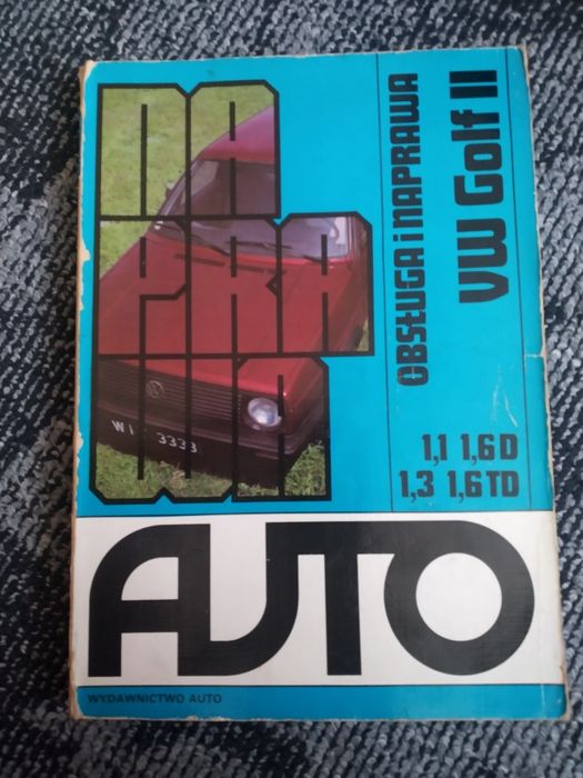 Naprawa VW golf 2 książki