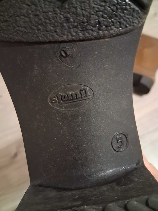 Kalosze damskie brąz Stomil PRL