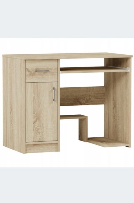 Stoly Biurko gamingowe komputerowe szkolne kolor dąb sanoma 90 cm dług