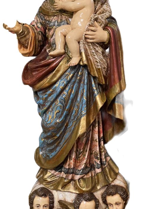 Imagem Nossa senhora do rosário em terracota
