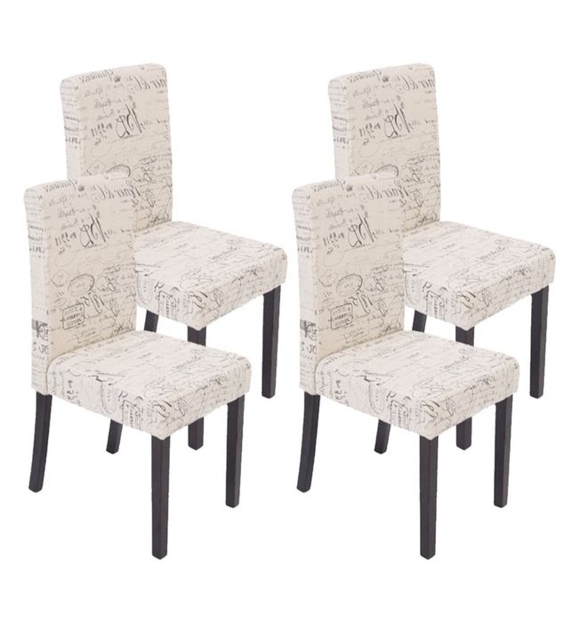 Set of 6 Elegant Upholstered Chairs in Excellent Condition.