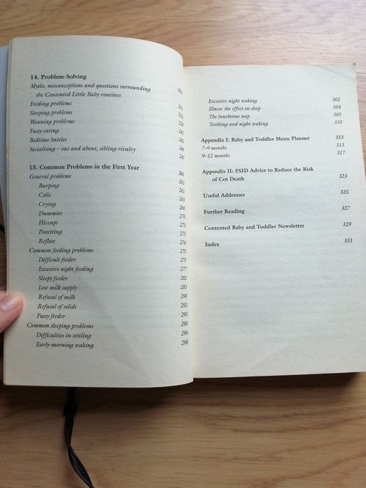 Contented baby with toddler book - Gina Ford