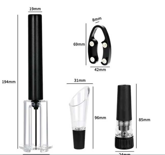 Kit de Abridor de Vinho LuxeWine