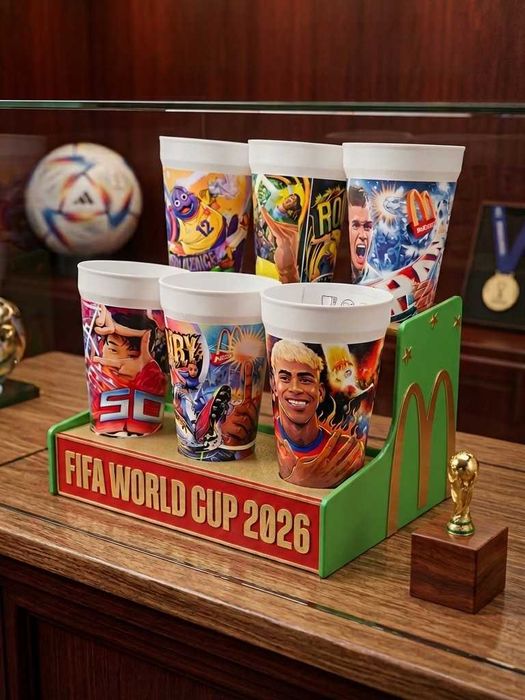 ekspozytor / stojak na kubki fifa world cup 2026 mcdonald