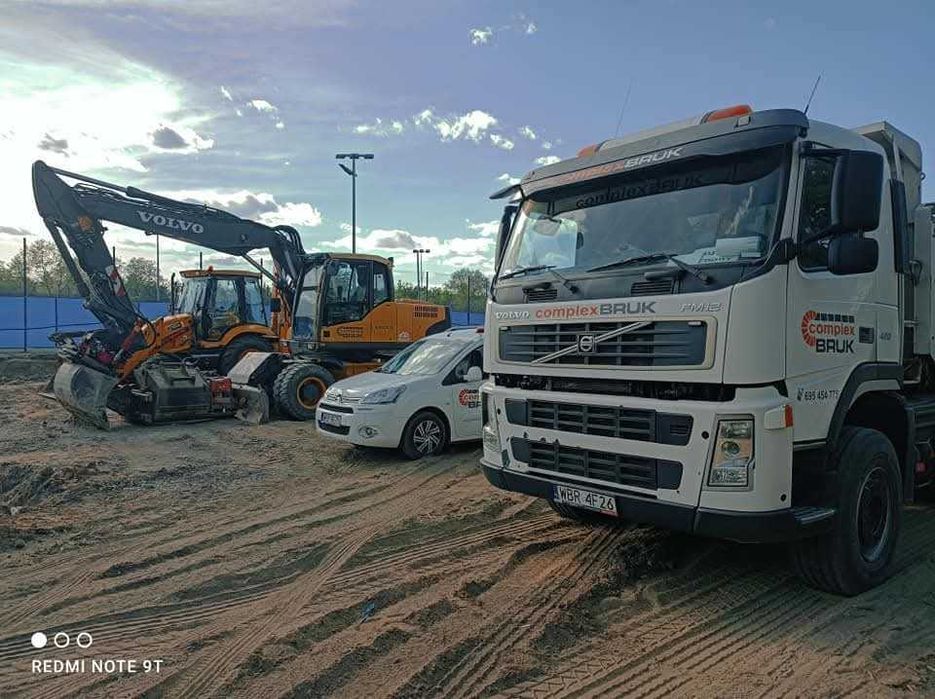 Kopanie stawów, roboty ziemne, wykopy, nawierzchnie