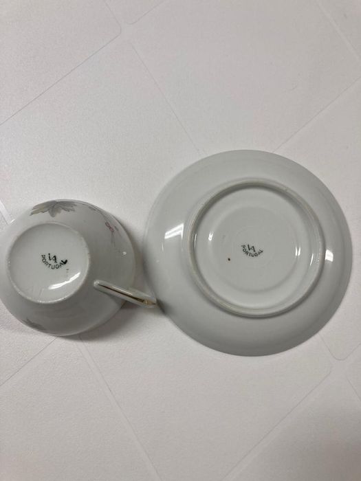 Vista alegre serviço de chá antigo