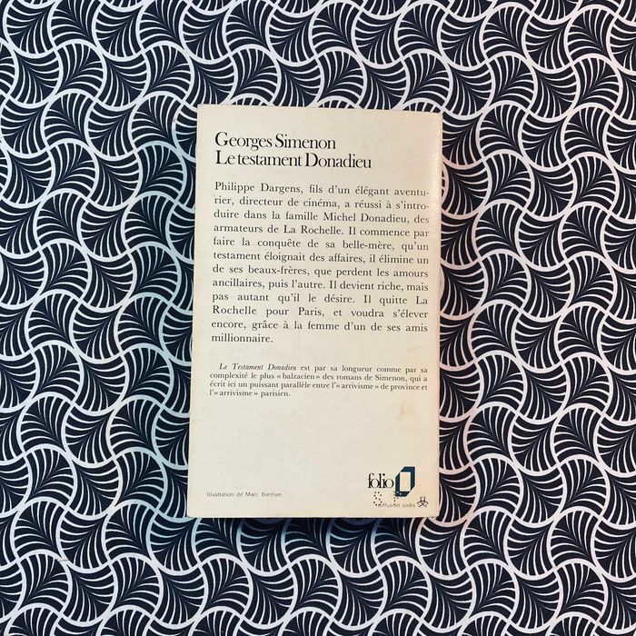 Le Testament Donadieu - Georges Simenon