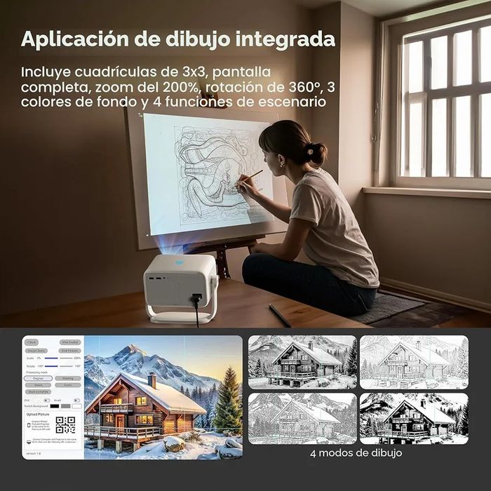 Абсолютно новий смарт-проектор Caydo P3 Art Projector (Android 11, Full HD)