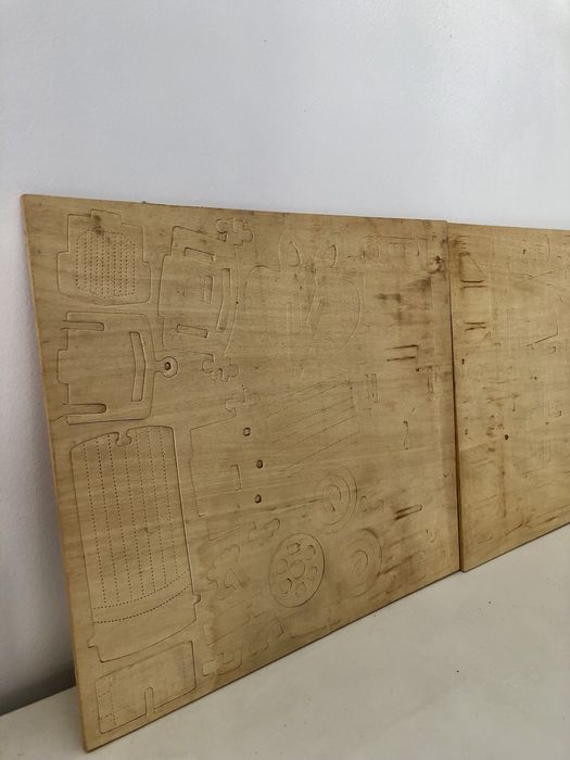 Kit montagem carro em madeira