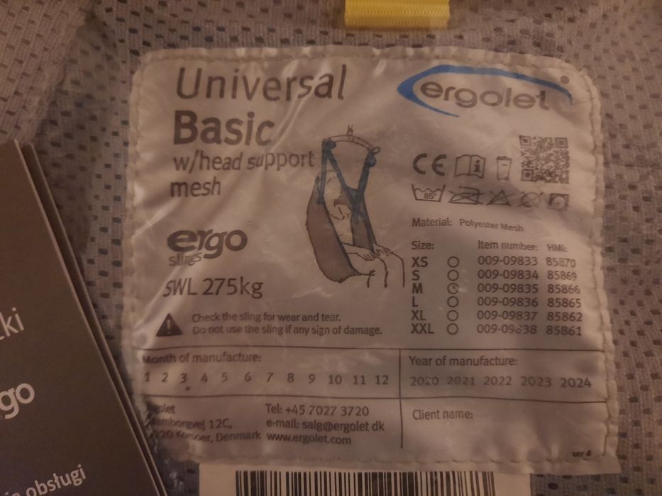 Podwieszka Fotel wiszący Hamak Ergolet Universal Basic