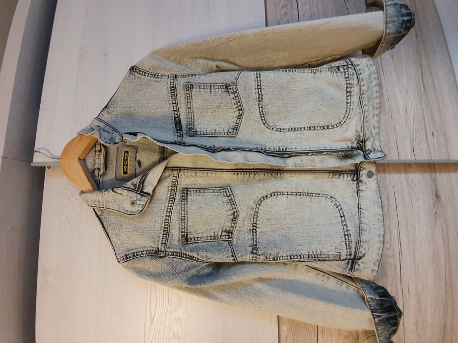 Kurtka jeansowa jasna marmurek rozm.38