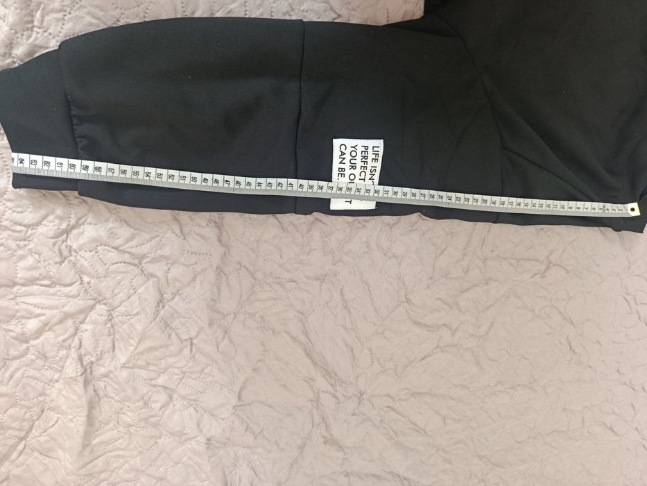 Czarny komplet damski dresowy bluza + spodnie L/XL