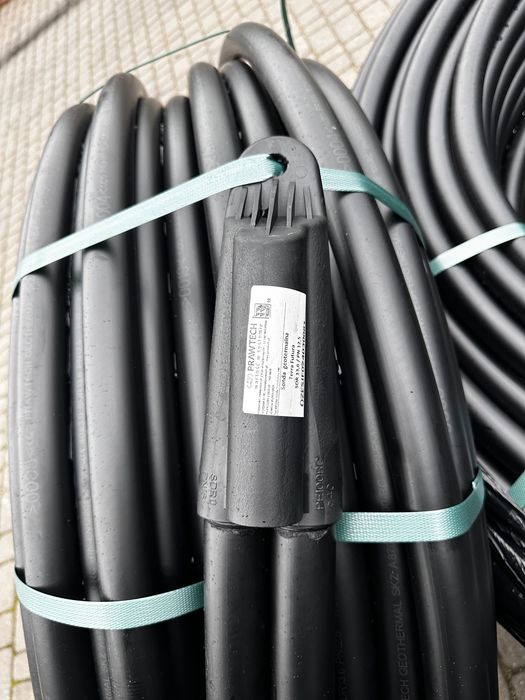 Sonda geotermalna do pomp ciepła 100m 40x3.0 HDPE RC odwierty