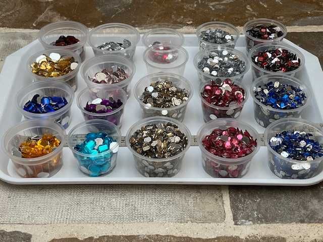 stock completo de strass para trajes de dança, palco e artesanato