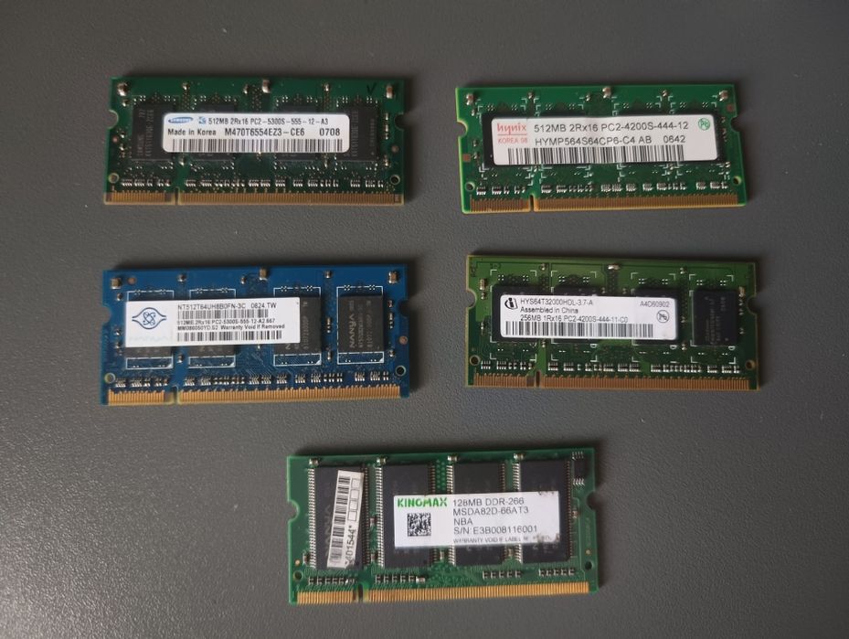 Оперативная память DDR1 DDR2 DDR3 DDR4 НОВАЯ и б/у
