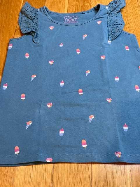 Turkusowa koszulka Next 122cm