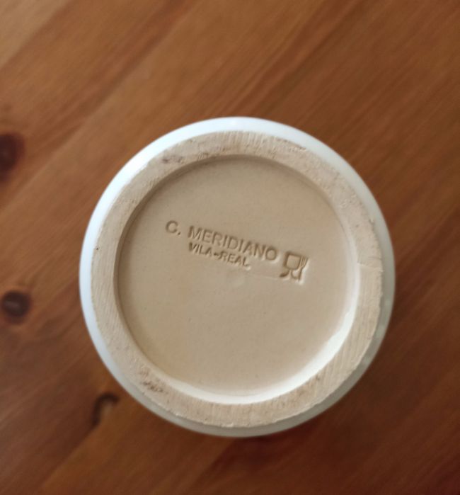 Copo em cerâmica Suporte canetas Decoração Naval Barco Bergantin 1905