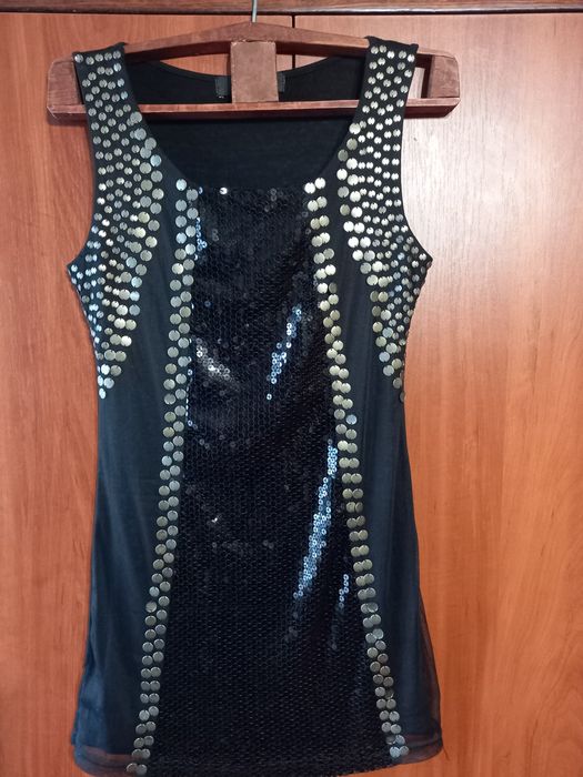 Чорна вечірня туніка