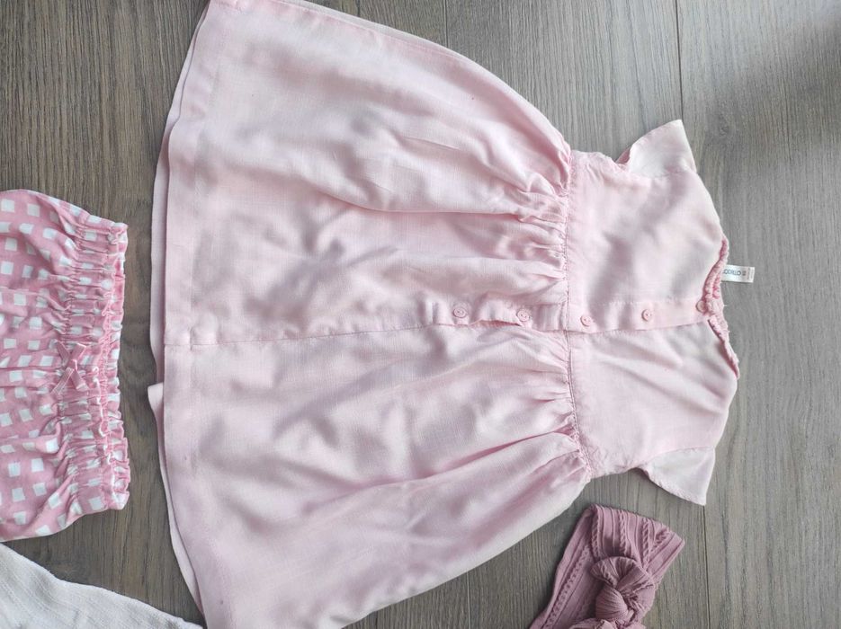 Sukienka Coccodrillo, r.80 + dodatki