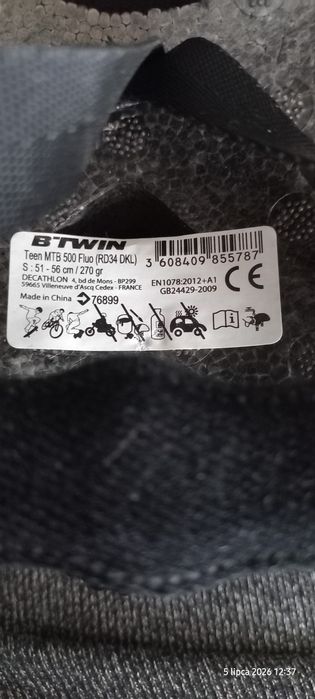 Kask rowerowy Btwin MTB 500 Fluo
