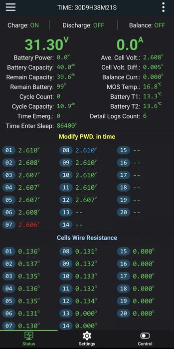 Литий-титанатный аккумулятор 24В 40Ач TOSHIBA SCiB с BMS JIKONG 150A