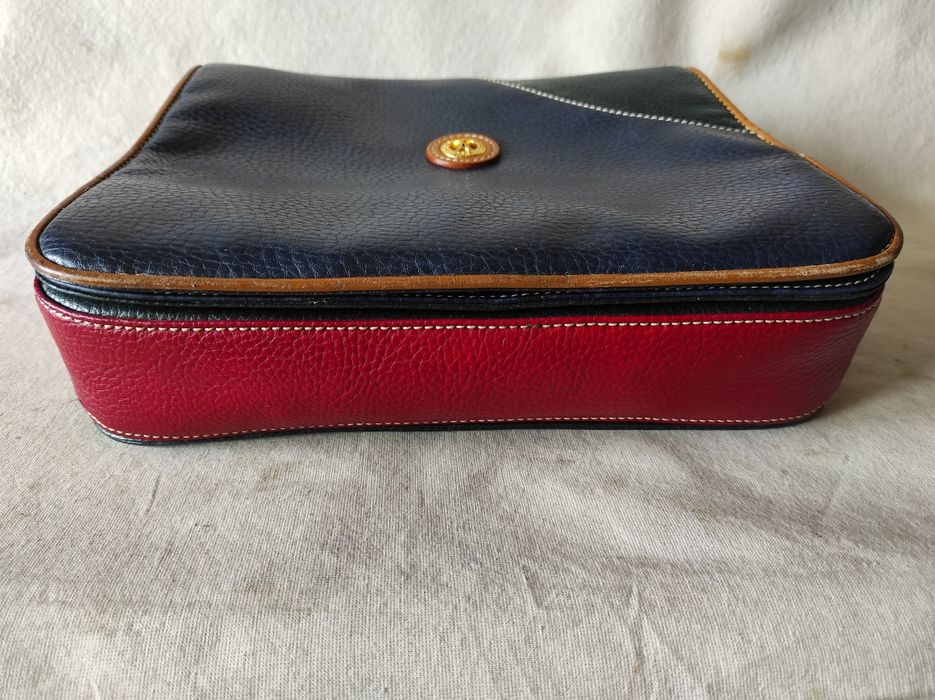 Torebka damska na ramię La Tour Eiffel granatowo czerwono beżowa