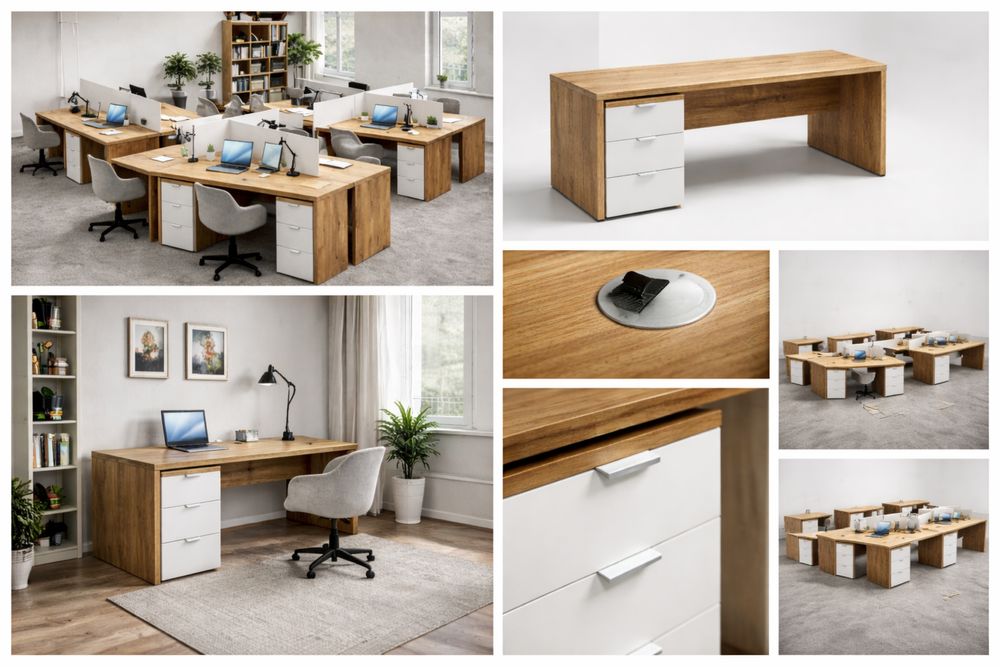 Biurko biurowe 180x80 | solidne | industrialne