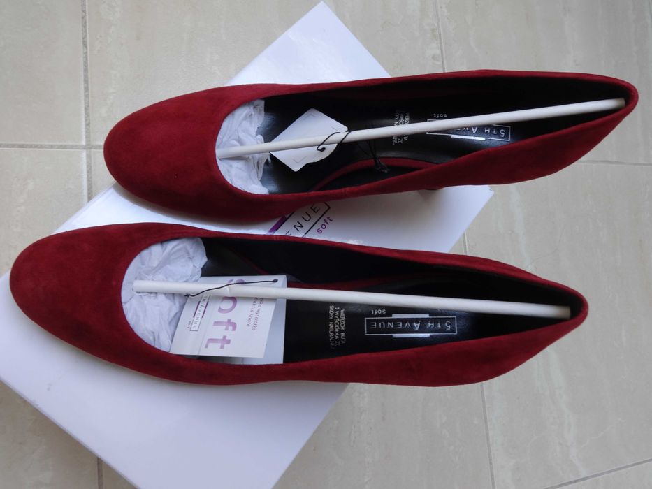 Czółenka 5th Avenue z naturalnej skóry model soft.