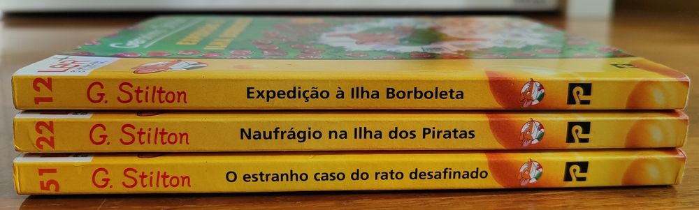Livros da coleção "Geronimo Stilton" (vol. 12, 22 e 51)